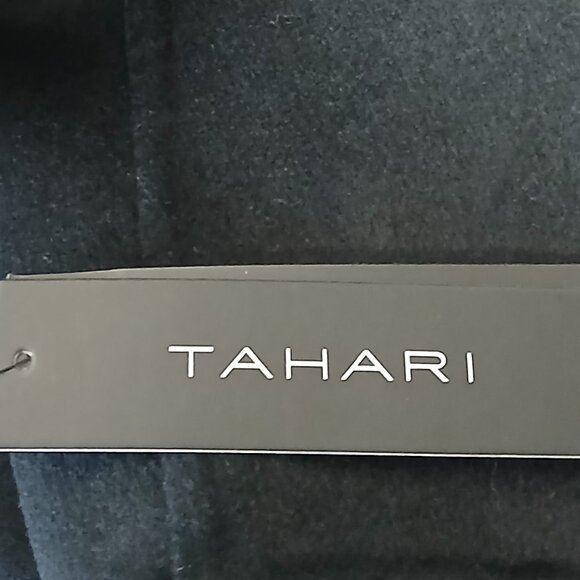 NWT Tahari XL Long Double Face Wool Blend Wrap Coat Belted - Picture 12 of 13